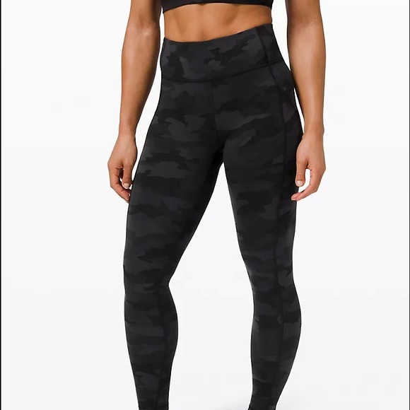 lululemon athletica Pants - NEW! LULULEMON 6 Invigorate HR Tight 25” Coal Camo